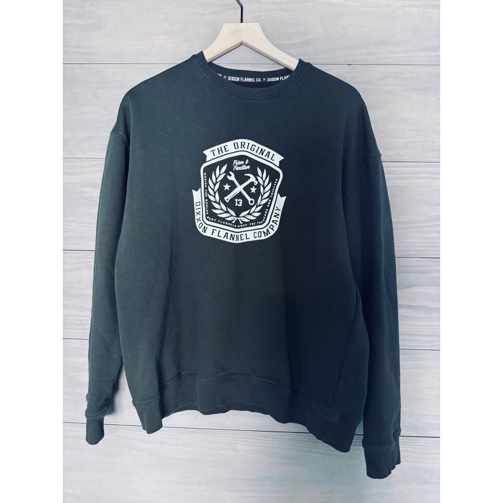 Dixxon Flannel‎ Crewneck Sweatshirt Size XL Black The Original